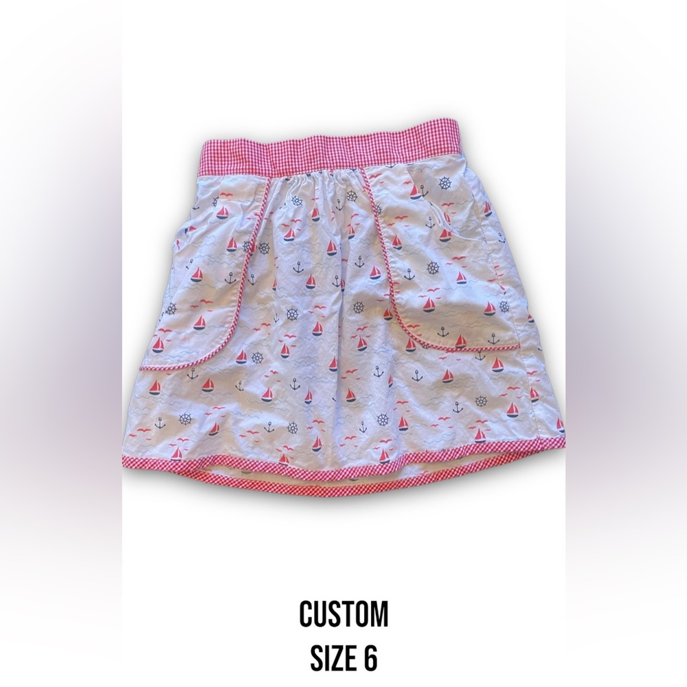 Custom Girls Sailboat Skirt